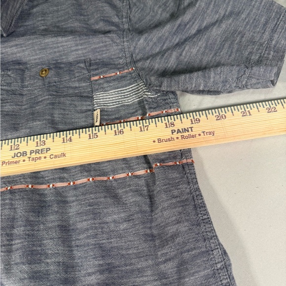 Vans Men’s Chambray Button Up Shirt Y2K Skate Surf Size M - Picture 10 of 14